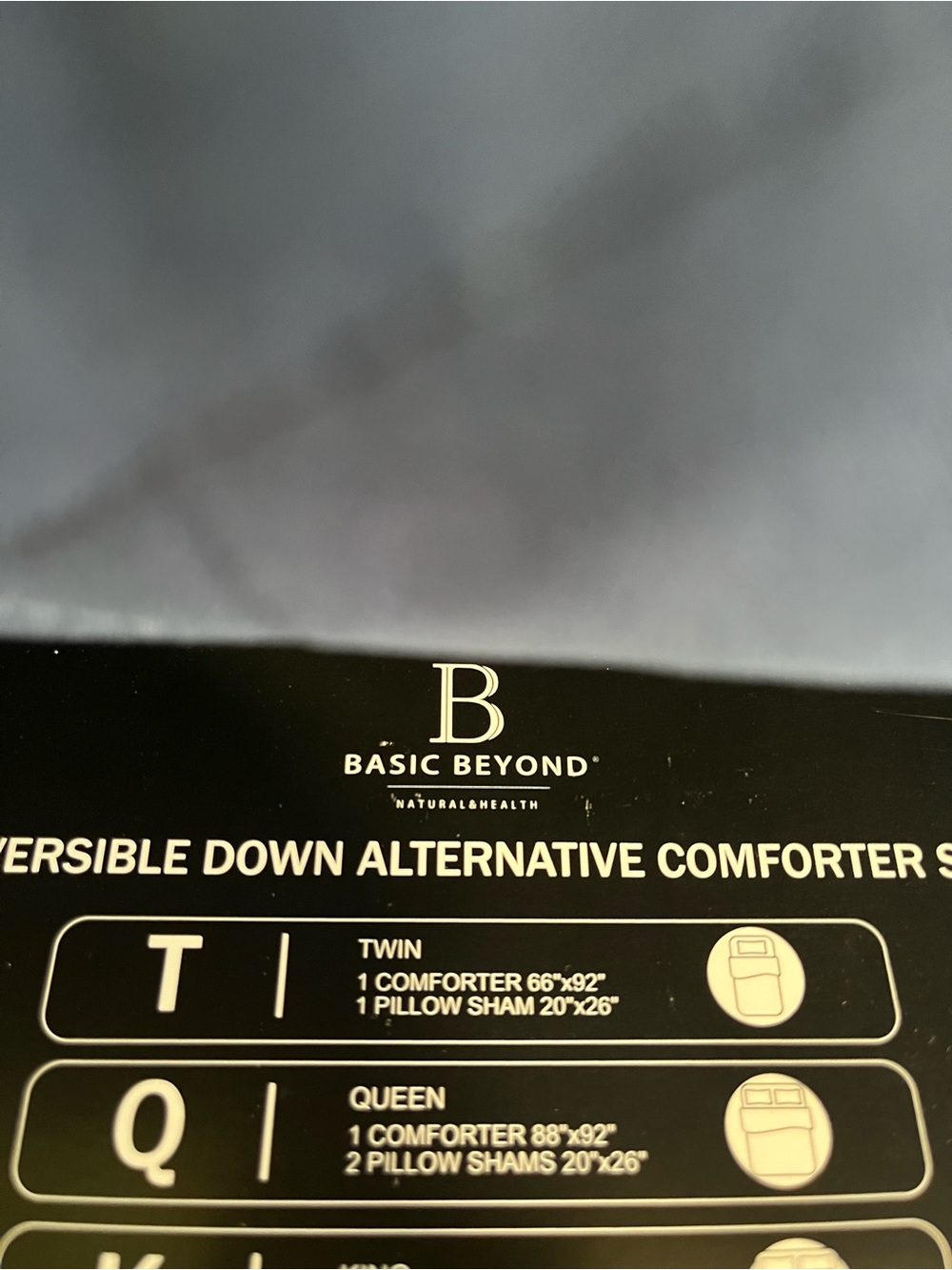 Basic Beyond Reversible Comforter Set - Queen - Picture 3 of 4